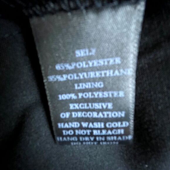 Rose Velvet Corset Dress Medium Black Pleather Goth Witchy BDSM PU Vegan Leather - Picture 6 of 7